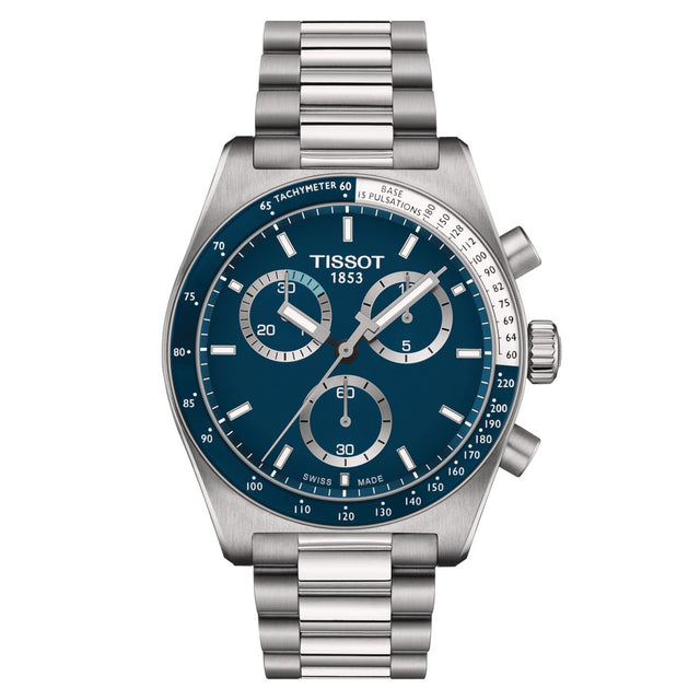 PR516 Chronograph Blu Acciaio-Orologi-TISSOT-Gioielleria Granarelli