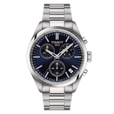 PR 100 40mm Quarzo Cronografo Acciaio Blu-Orologi-TISSOT-Gioielleria Granarelli