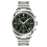 PR 100 40mm Quarzo Cronografo Acciaio Verde-Orologi-TISSOT-Gioielleria Granarelli