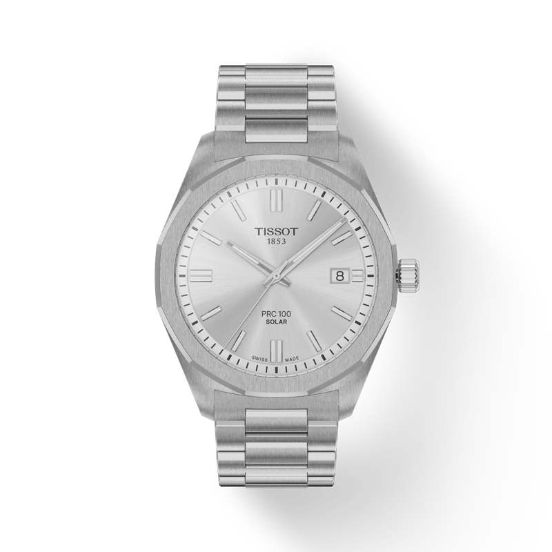 PRC 100 Solar Quarzo 39 mm Silver Acciaio