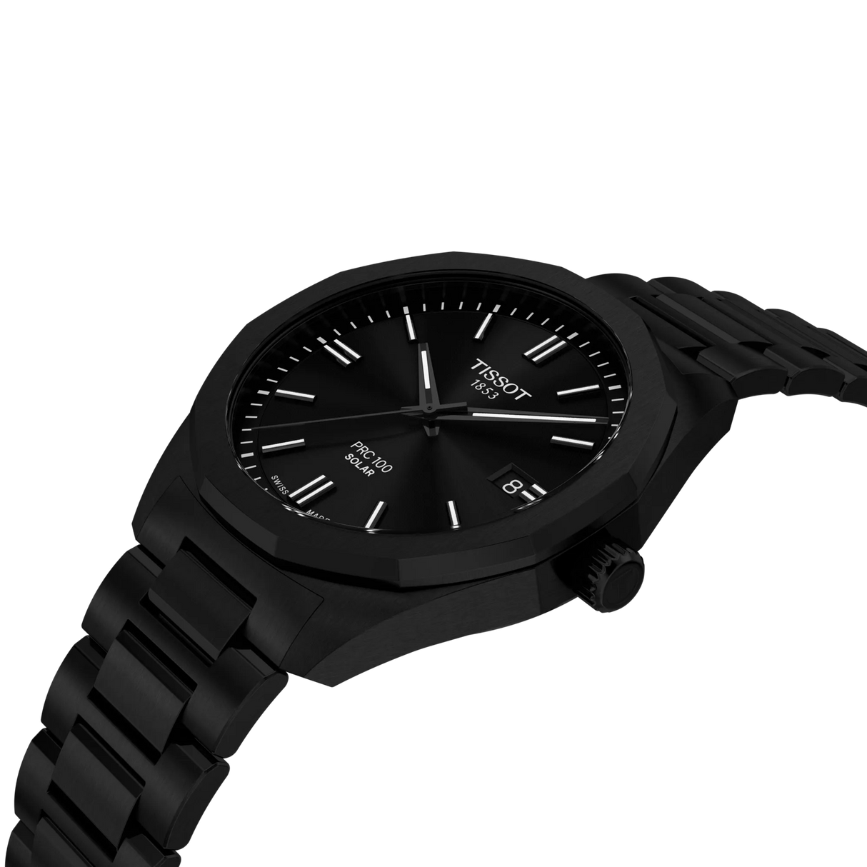PRC 100 Solar Quarzo 39 mm Nero Acciaio