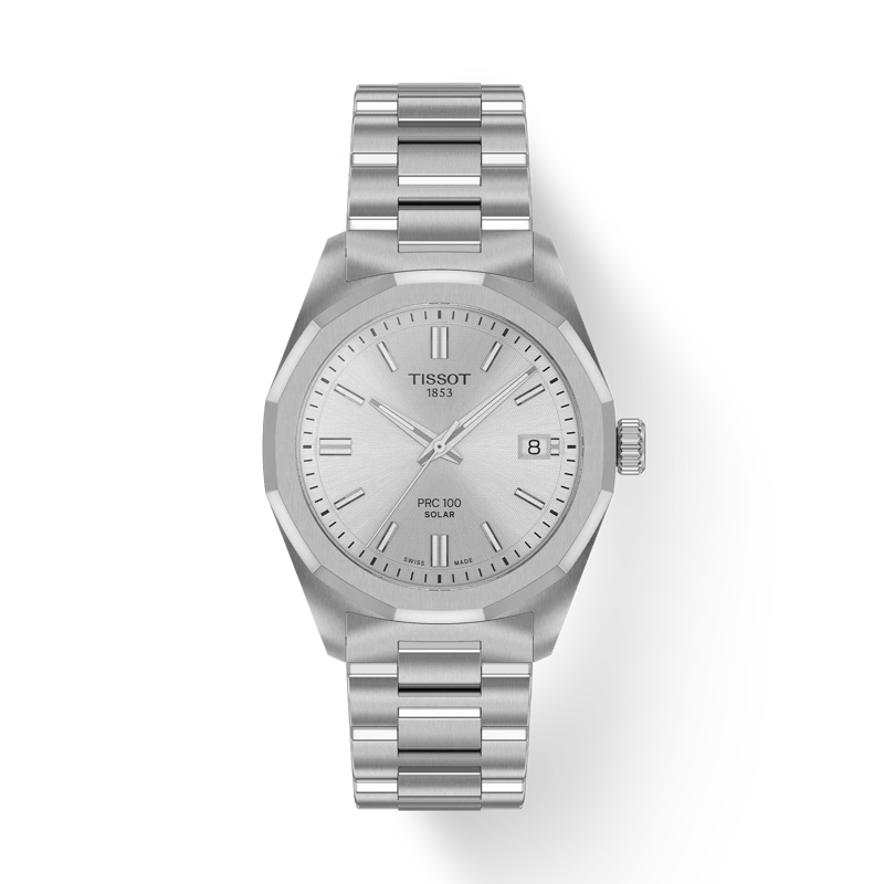 PRC 100 Solar Quarzo 34 mm Silver Acciaio