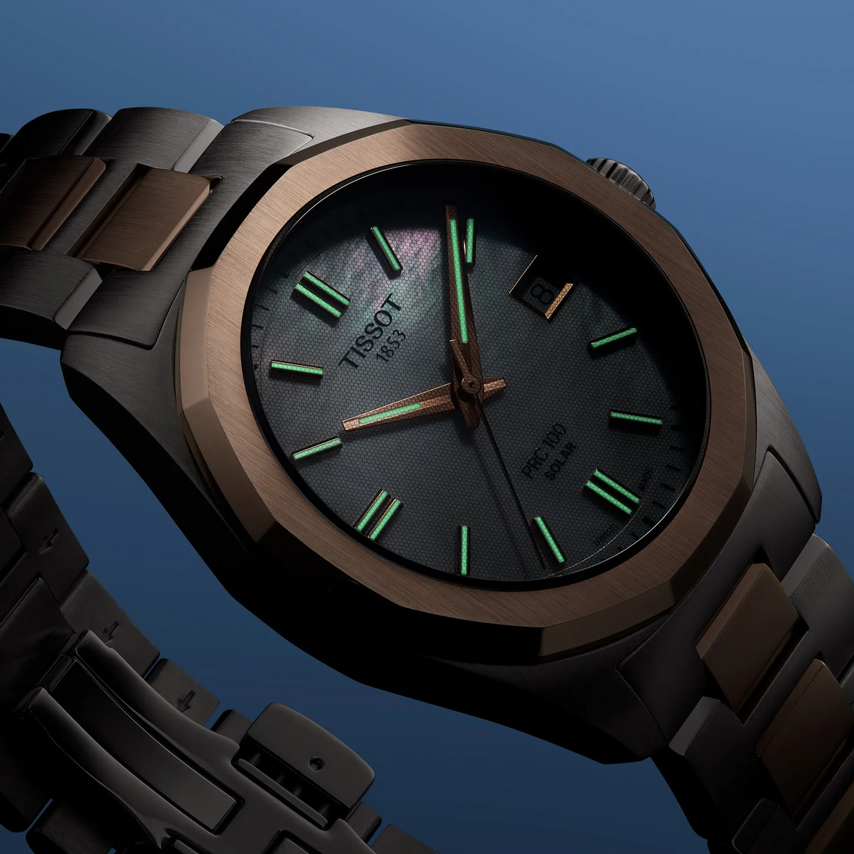 PRC 100 Solar Quarzo 34 mm Acciaio Bicolore