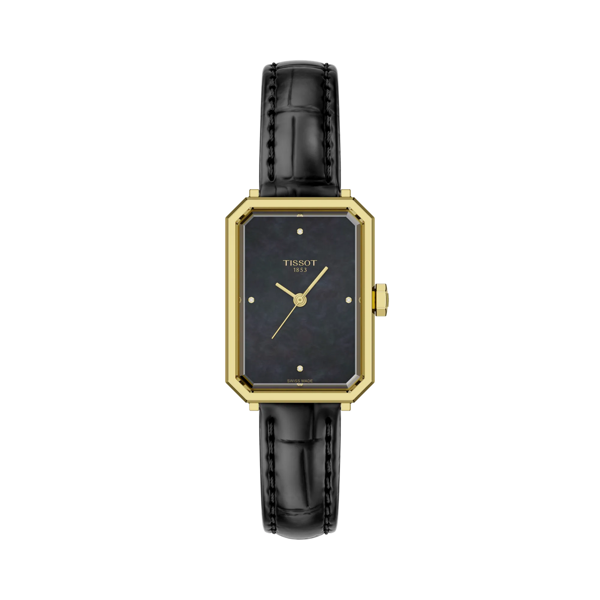 Tissot SRV 30mm Quarzo Madreperla Nera Pelle