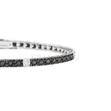 Bracciale Tennis Diamanti Bianchi e Neri-Bracciali-RECARLO-Gioielleria Granarelli