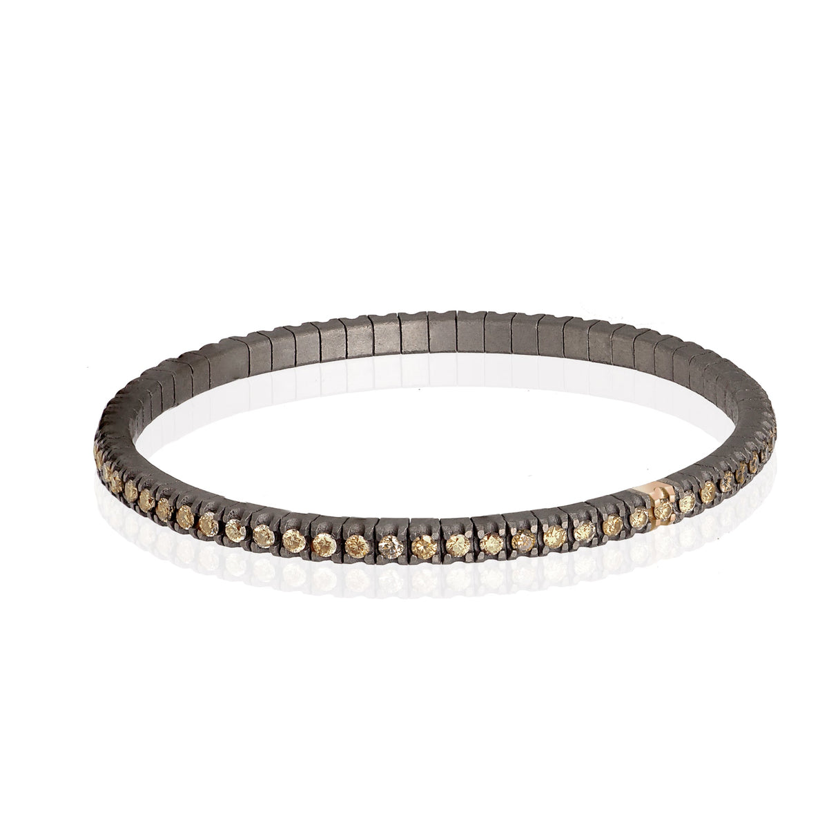 Bracciale Tennis Tennis Oro Rosa E Diamanti Brown Bracciale Tennis
