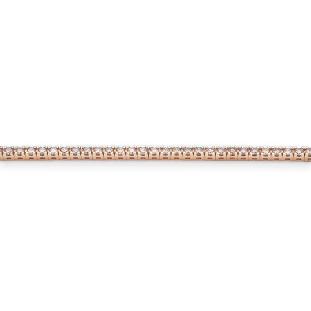 Tennis in Oro Rosa e Diamanti Brown-Bracciali-GRANARELLI- [SKU] -Gioielleria Granarelli
