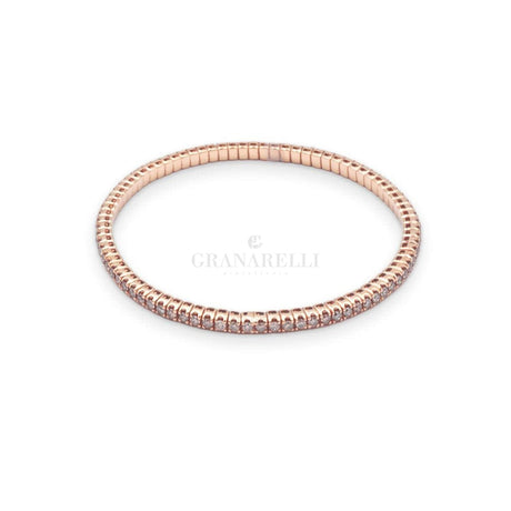 Tennis molla con Diamanti Brown e Oro Rosa-Bracciali-CRIVELLI- [SKU] -Gioielleria Granarelli