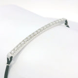 Bracelet Barretta White Diamonds Large size in pink nautical cord
