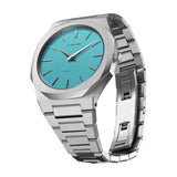 LIGHT BLUE ULTRA THIN BRACELET 38MM-Orologi-D1 MILANO-Gioielleria Granarelli