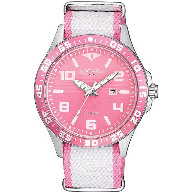 Vagary Donna Rosa Tessuto-Orologi-VAGARY-Gioielleria Granarelli