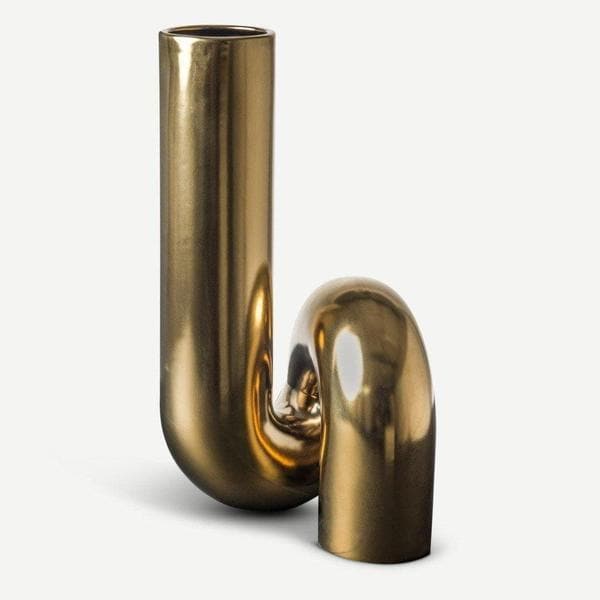 Vaso Tubo Gold-Living-POLS POTTEN- [SKU] -Gioielleria Granarelli