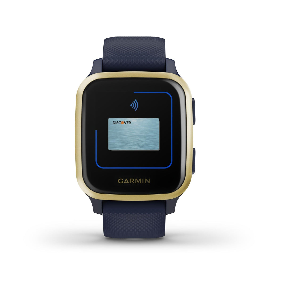 Venu Square Music Edition Navy Light Gold-GARMIN-010-02426-12-Gioielleria Granarelli