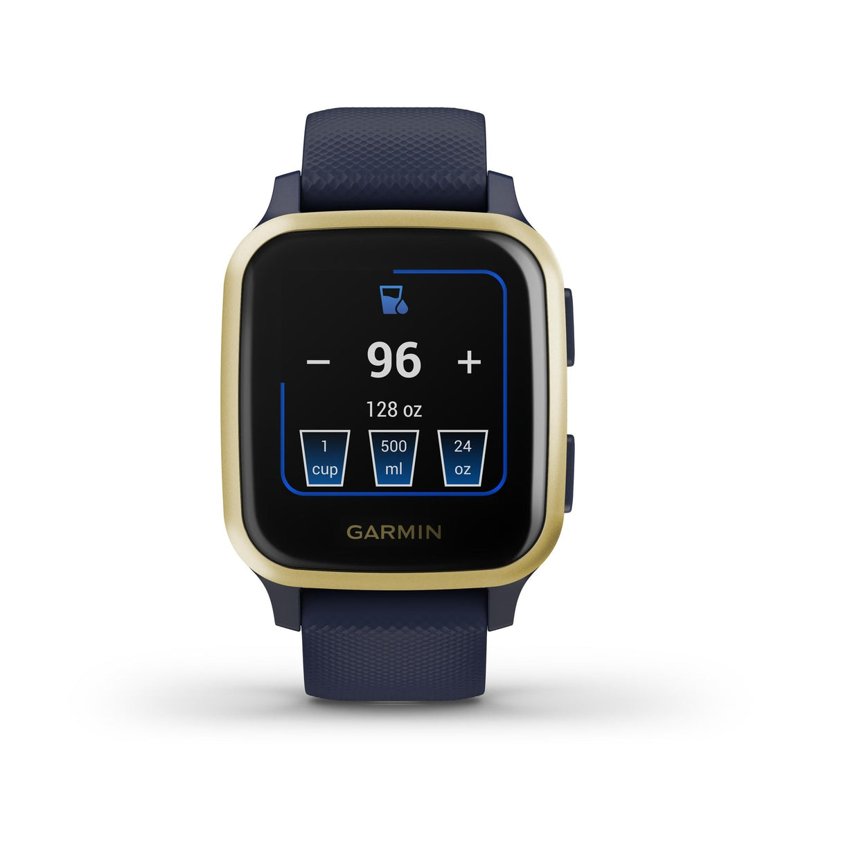 Venu Square Music Edition Navy Light Gold-GARMIN-010-02426-12-Gioielleria Granarelli