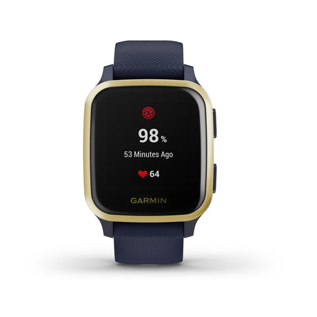 Venu Square Music Edition Navy Light Gold-GARMIN-010-02426-12-Gioielleria Granarelli