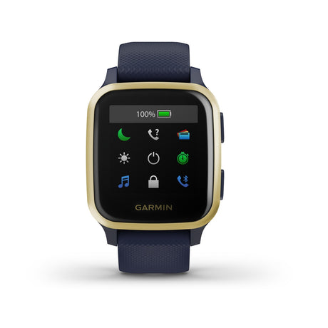 Venu Square Music Edition Navy Light Gold-GARMIN-010-02426-12-Gioielleria Granarelli