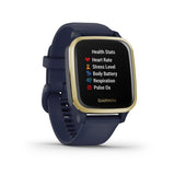 Venu Square Music Edition Navy Light Gold-GARMIN-010-02426-12-Gioielleria Granarelli