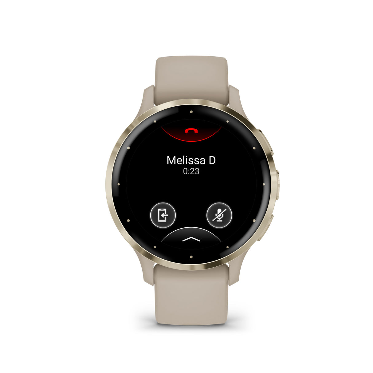 Venu® 3S French Gray & Soft Gold con cinturino in pelle-Orologi-GARMIN-Gioielleria Granarelli