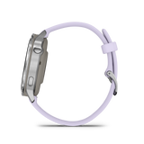 Venu® 4 - 41 mm Silver con cinturino in silicone Periwinkle