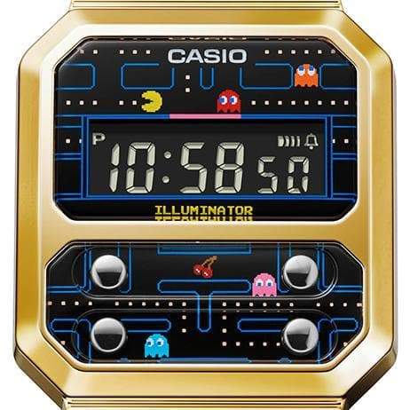 Vintage Pac Man Acciaio-Orologi-CASIO- [SKU] -Gioielleria Granarelli