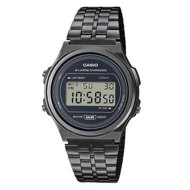 Vintage Round Total Black-Orologi-CASIO- [SKU] -Gioielleria Granarelli