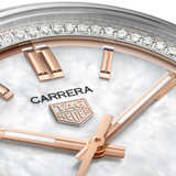 Carrera Date Automatico Madreperla Acciaio 36mm-Orologi-TAG HEUER-Gioielleria Granarelli