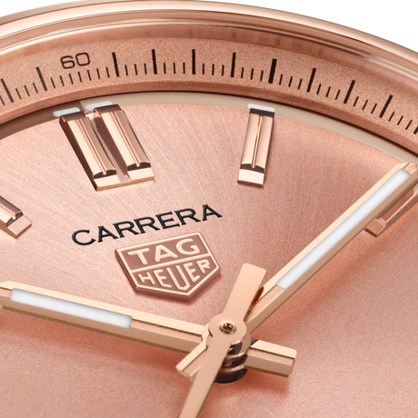 Carrera Date Automatico Acciaio e oro Rosa 36mm-Orologi-TAG HEUER-Gioielleria Granarelli