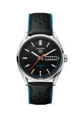 Carrera Automatico Day-Date Nero 41 mm Pelle