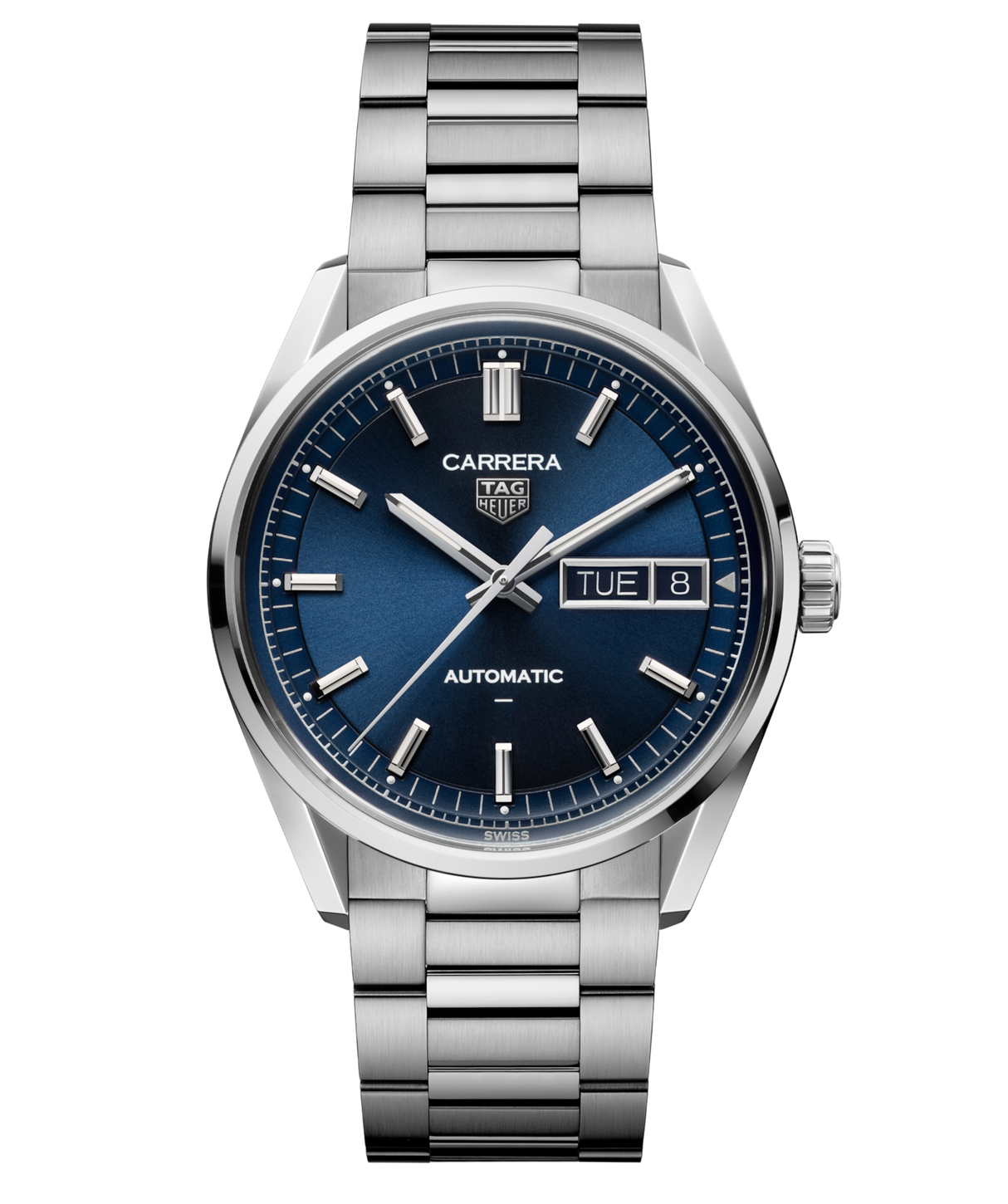 Carrera Automatico Day-Date Blu 41 mm Acciaio
