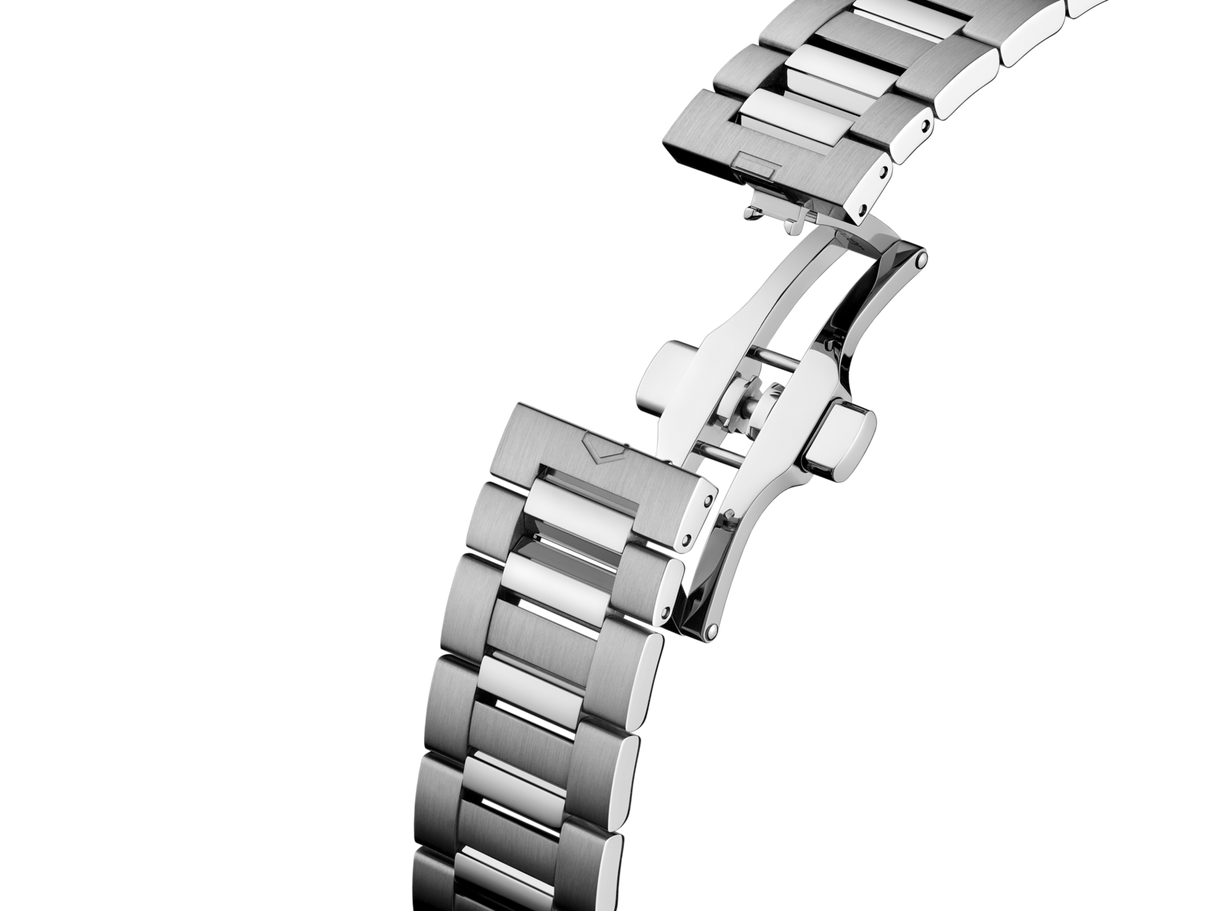 Carrera Automatico Date Twin-Time Verde 41 mm Acciaio