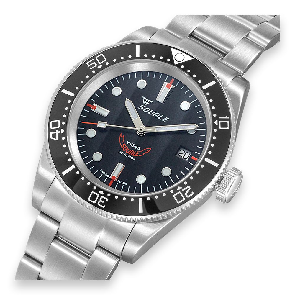 SQUALE 1545 Black Bracelet-Orologi-SQUALE-Gioielleria Granarelli