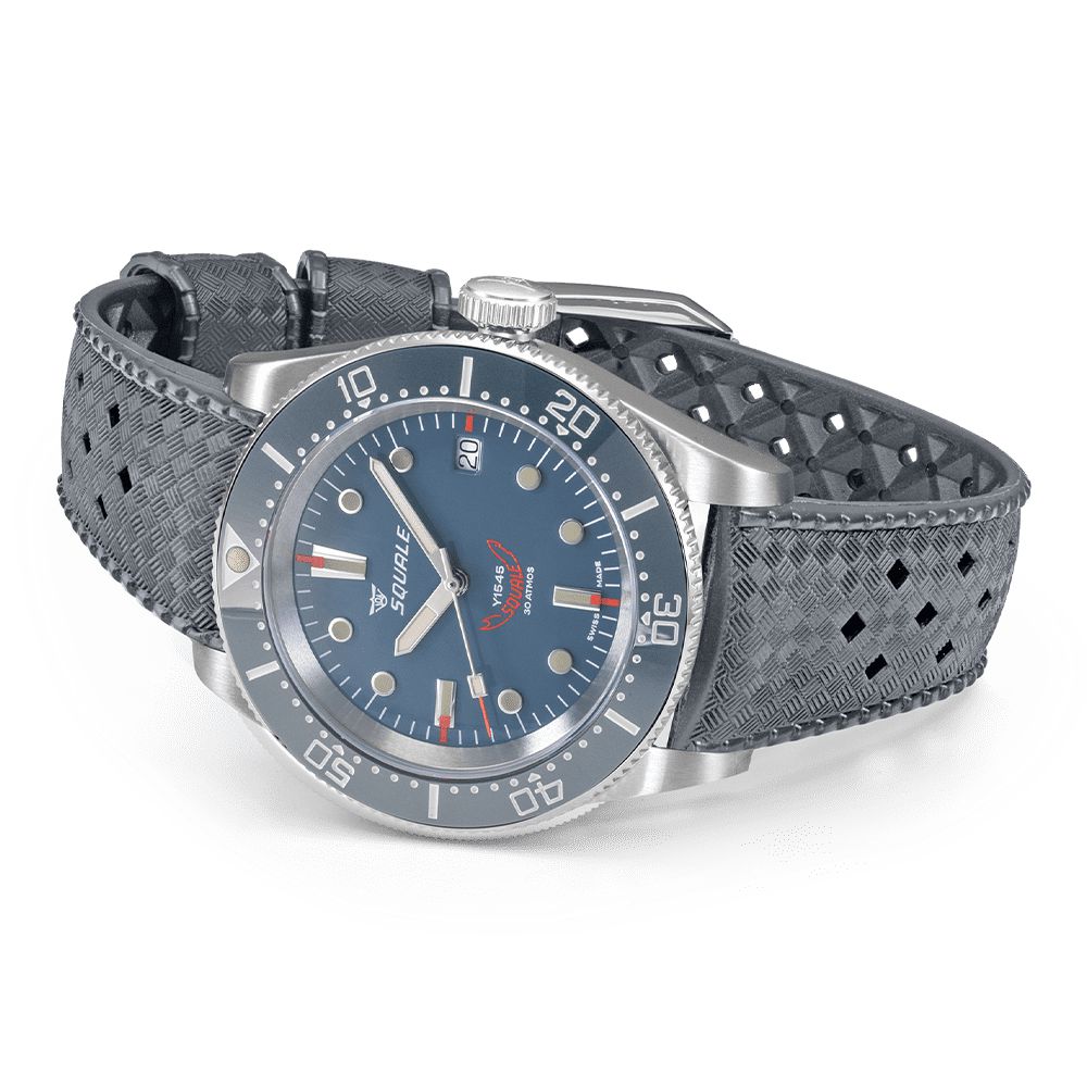 SQUALE 1545 Grey Rubber-Orologi-SQUALE-Gioielleria Granarelli