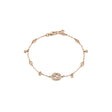 Bracciale Interlocking G Oro Rosa con Diamanti-Bracciali-GUCCI-Gioielleria Granarelli