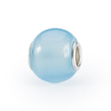 Agata Blu Chiaro Rotonda-Beads-TROLLBEADS-Gioielleria Granarelli