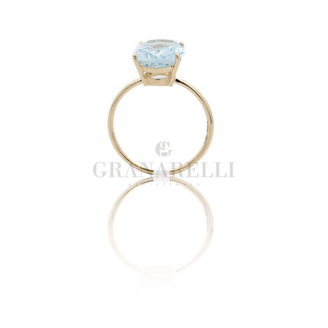 Anello Topazio Azzurro Ovale 11x9-Anelli-GioGio-Gioielleria Granarelli