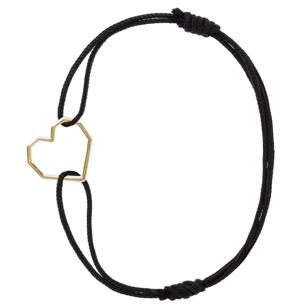 CORAZON BRACCIALE CORDA NERO-Bracciali-ALIITA-Gioielleria Granarelli