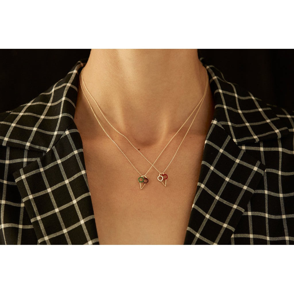 ALIITA ネックレス GELATO STRAWBERRY NECKLACE Strawberry ice cream necklace – Gioielleria Granarelli