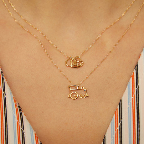 Collana Treno Zaffiro Blu-Girocolli-ALIITA-Gioielleria Granarelli