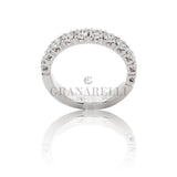 Anello Fedina Half Eternity Diamanti 1.35kt in oro bianco-Anelli-GRANARELLI-Gioielleria Granarelli