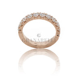 Anello Fedina Half Eternity Diamanti 1.37kt in oro rosa-Anelli-GRANARELLI-Gioielleria Granarelli