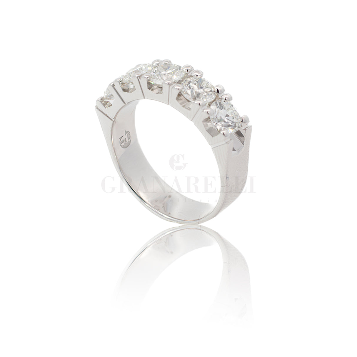 Half Eternity Engagement Ring Diamonds 0.35 ct