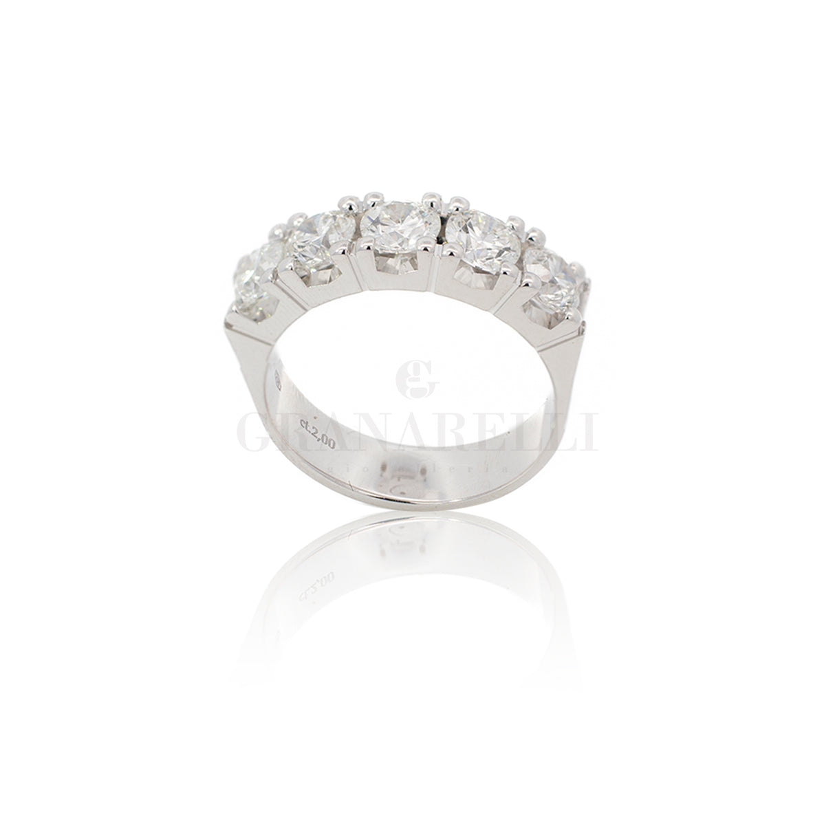 Half Eternity Engagement Ring Diamonds 0.35 ct