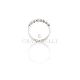 Anello Sette diamanti 0.55kt in oro bianco