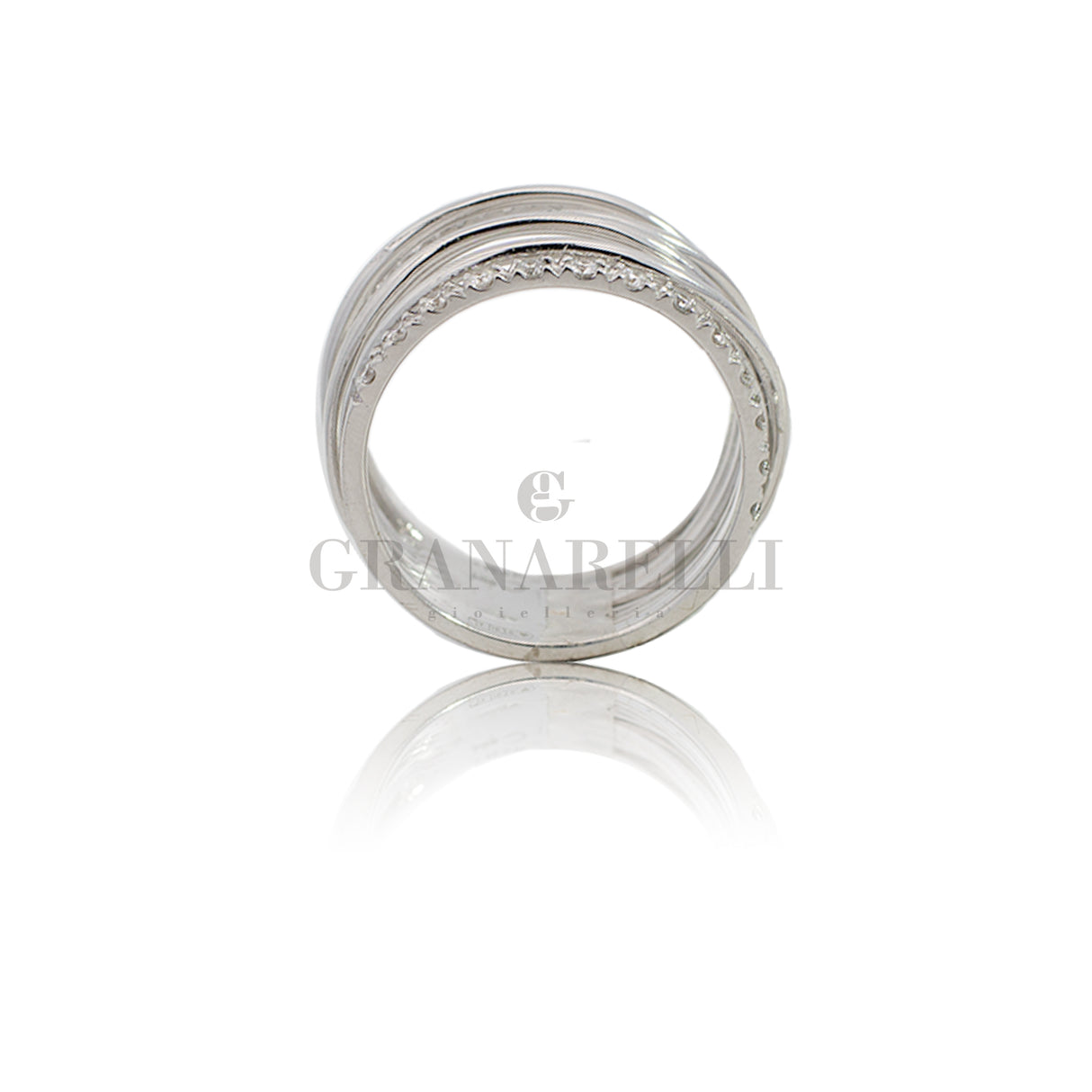 Diamond multi-pile ring