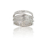 Diamond multi-pile ring