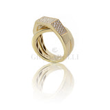 Crivelli-ring in rose goud en diamanten