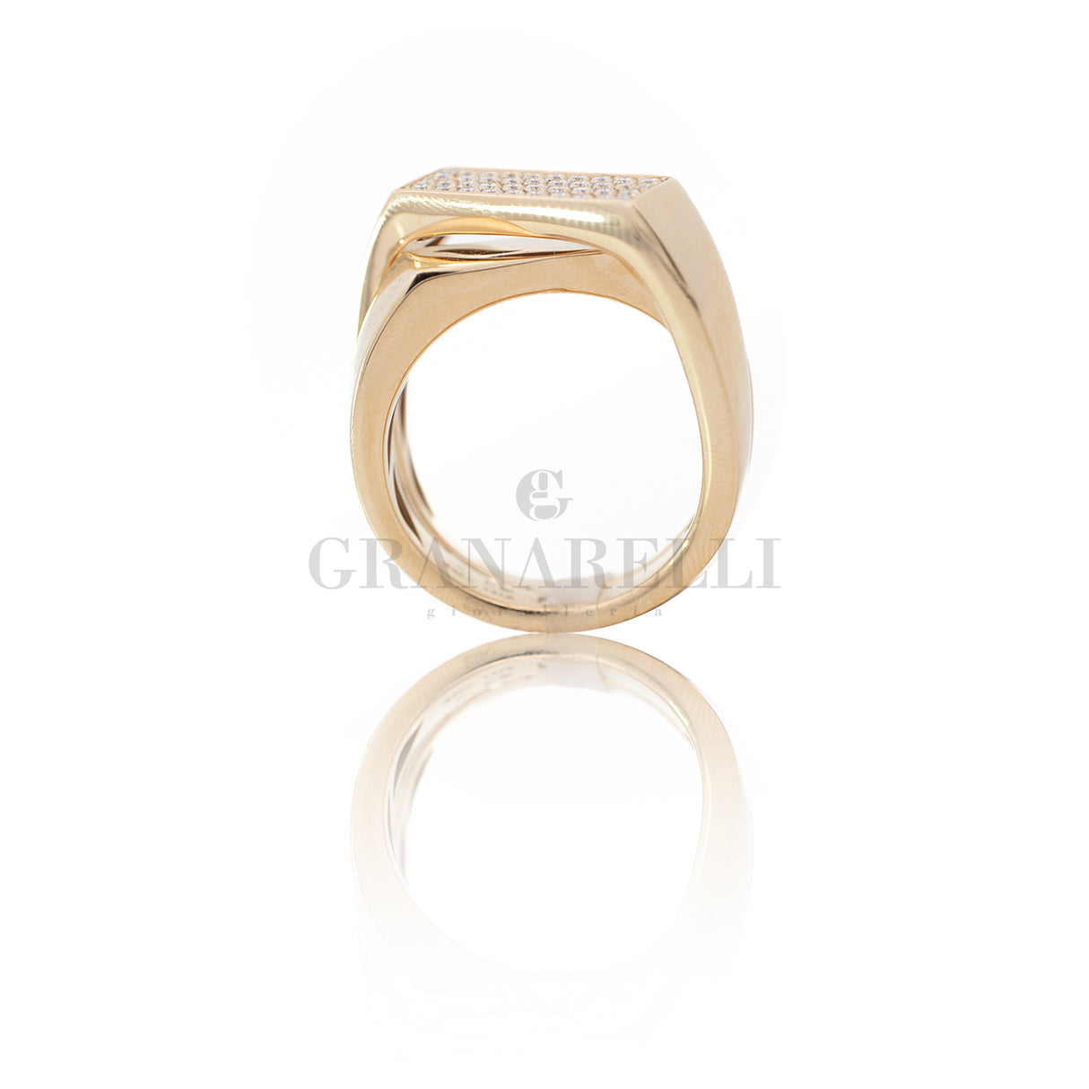 Crivelli-ring in rose goud en diamanten