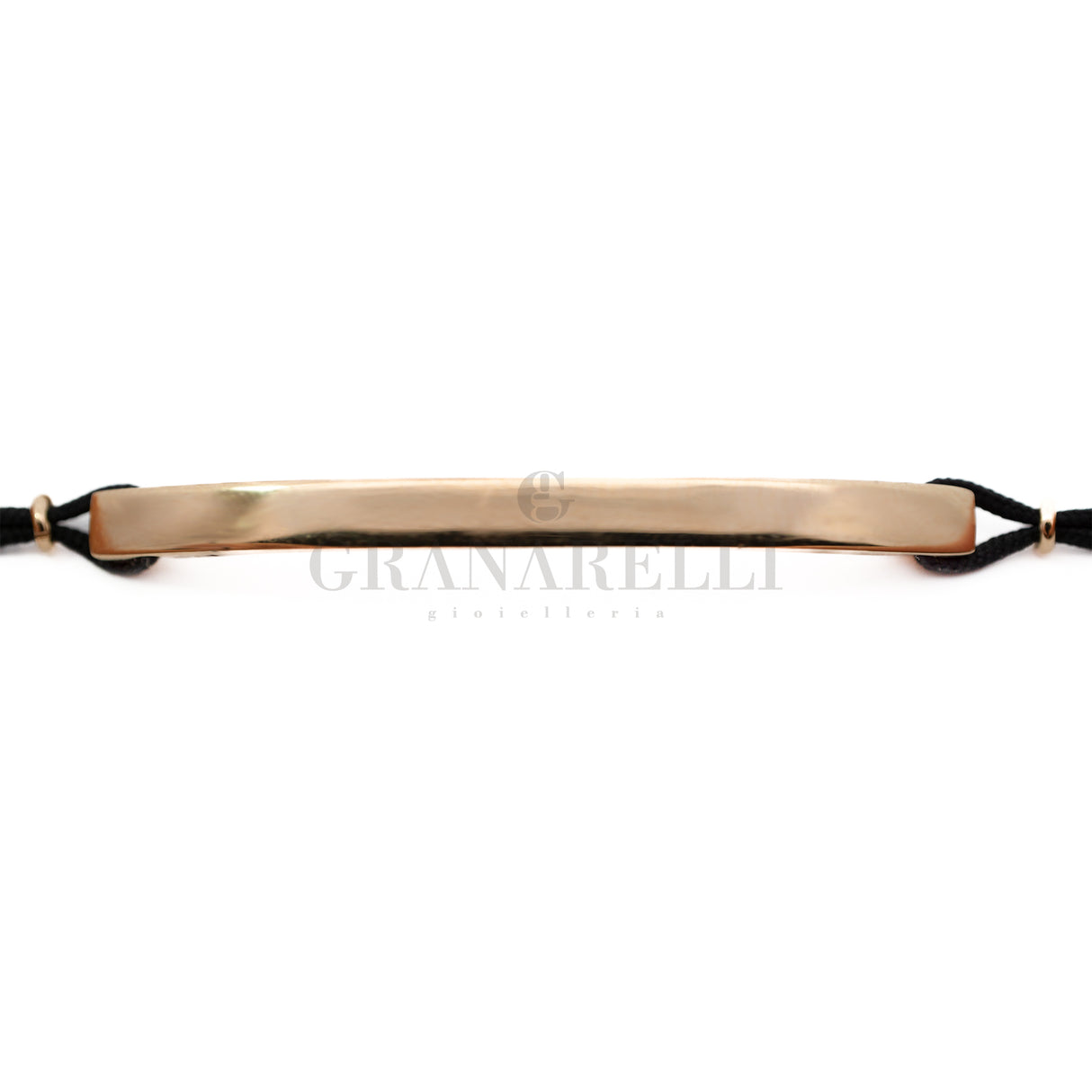 Rose Gold Bar Bracelet Nautical Cord