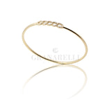 White diamond bangle bracelet