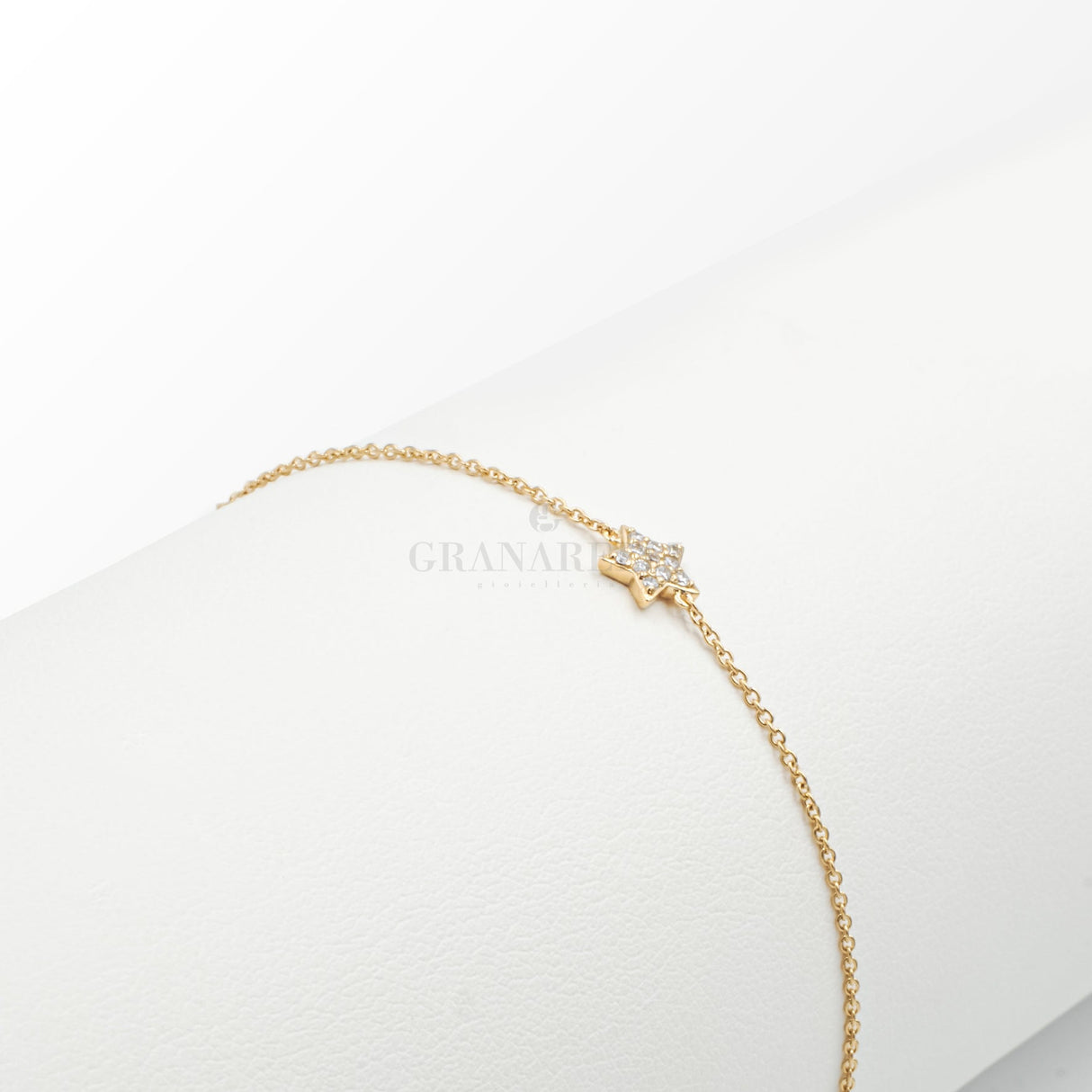 Bracciale Stella Pavé Diamanti in Oro Rosa